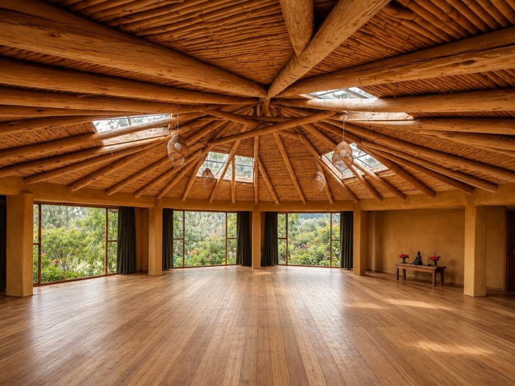 Templo Sach’a Munay Jardín con vistas al jardín